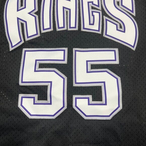 New Sacramento Kings #55 Jason Williams Basketball Jersey Stitched BLACK - Picture 5 of 5